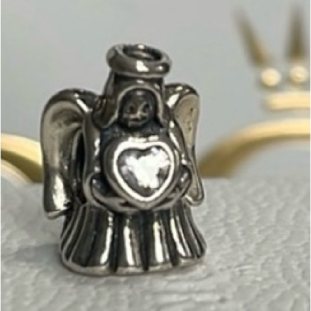 Authentic Pandora Angel Of Love CZ Charm